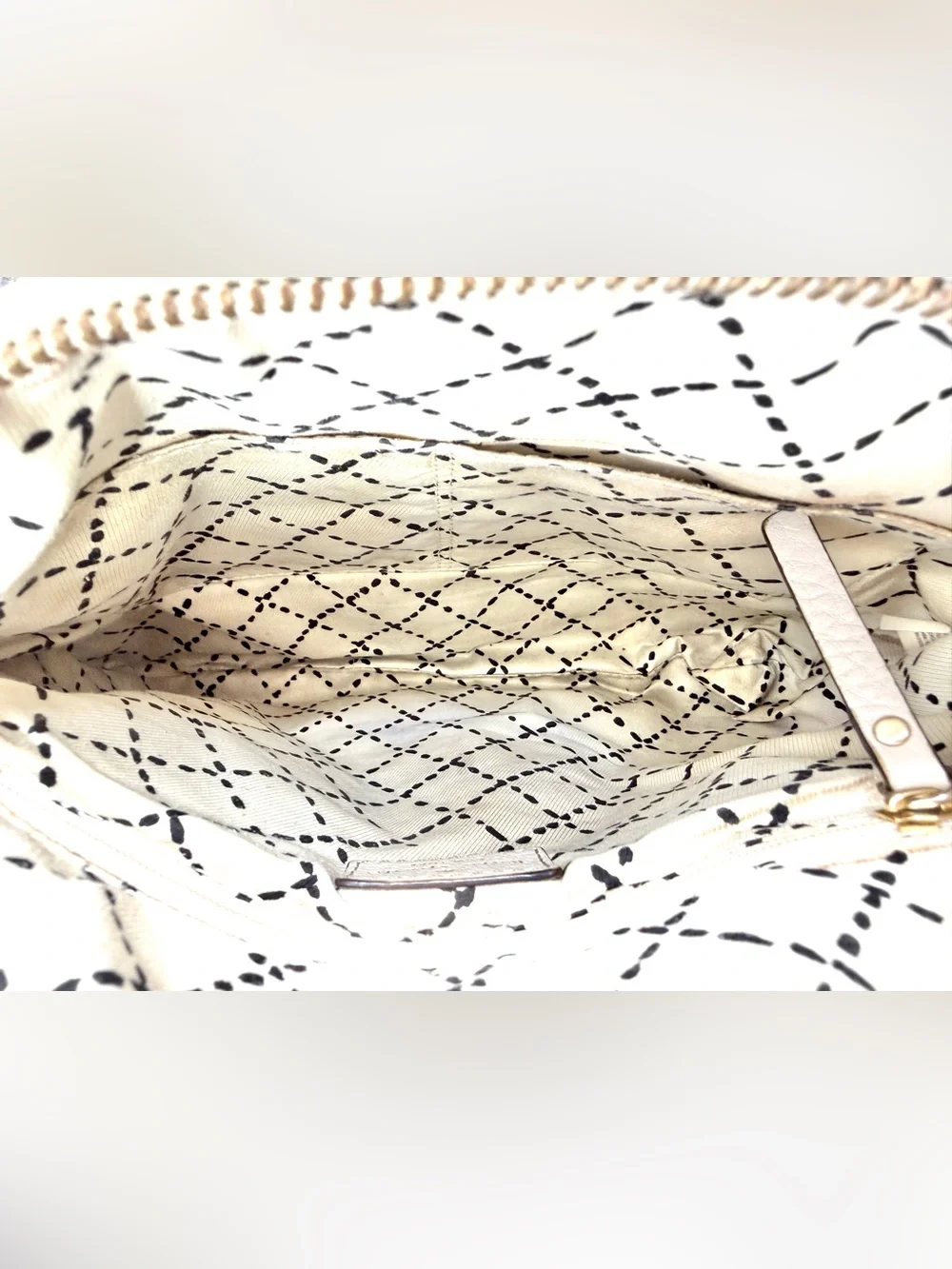 kate spade Beige Greige Pebbled Leather Small Crossbody Bag Brass Hardware  132